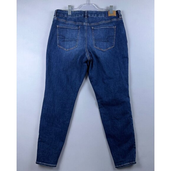 American Eagle Curvy Jegging Jeans Women Size 16 Regular Next Level Stretch Blue - Picture 2 of 12
